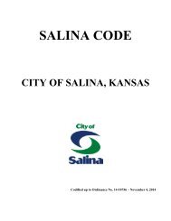 Municipal Code - City of Salina, Kansas