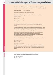 10 Lineare Gleichungen â Einsetzungsverfahren - LernEs