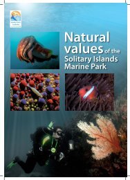Natural values of the Solitary Islands Marine Park - Marine Parks ...