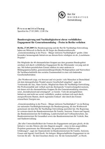 Download dieser Pressemitteilung mit der Liste der Preisträger