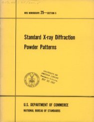 Standard X-ray Diffraction