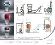 The Stannah range for curved stairs - Dolphin Stairlifts