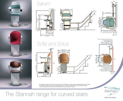 The Stannah range for curved stairs - Dolphin Stairlifts
