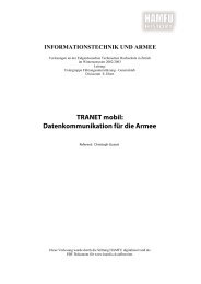 TRANET mobil _ Mobile Datenkommunikation für ... - Stiftung HAMFU