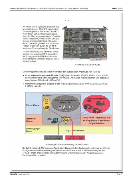 TRANET mobil _ Mobile Datenkommunikation für ... - Stiftung HAMFU