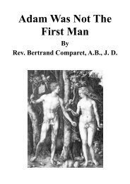 Adam Was Not The First Man - The New Ensign