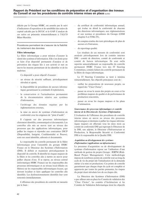 Document de rÃ©fÃ©rence Ã  fin 2006 - HSBC