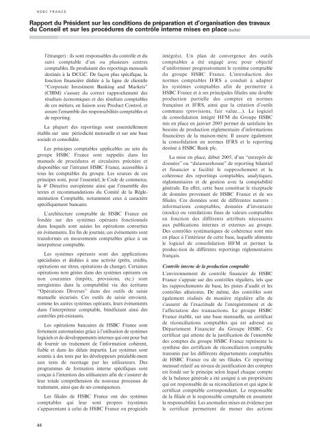 Document de rÃ©fÃ©rence Ã  fin 2006 - HSBC