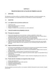 MANUAL PRIMEROS AUXILIOS Capitulos