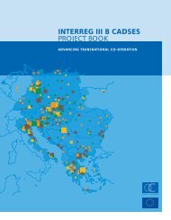 INTERREG III B CADSES PROJECT BOOK - Infocooperare
