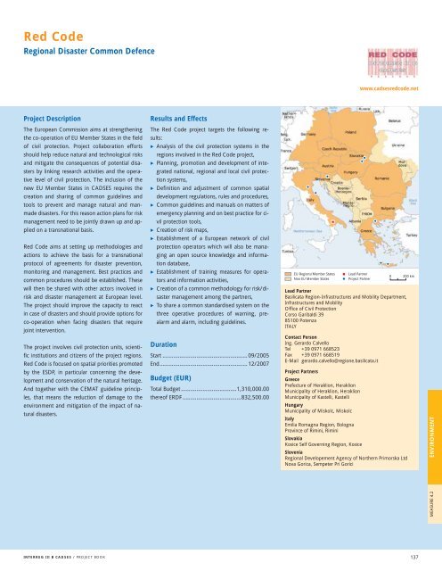 INTERREG III B CADSES PROJECT BOOK - Infocooperare