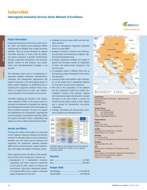 INTERREG III B CADSES PROJECT BOOK - Infocooperare