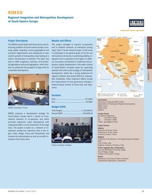 INTERREG III B CADSES PROJECT BOOK - Infocooperare