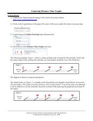 Exploring Distance-Time Graphs - Education Development Center, Inc.