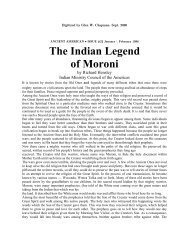 The Indian Legend of Moroni - Chapmanresearch