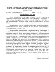 office of the assistant commissioner, central excise ... - cexchd1.gov.in