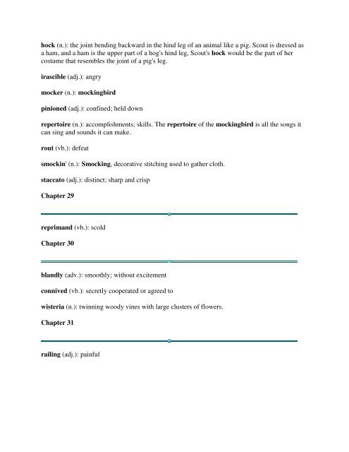 Vocabulary, Allusions, Idioms Chapter 1 ambled