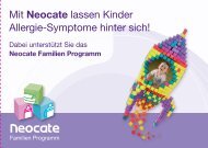 Teilnahmekarte Neocate Familien-Programm