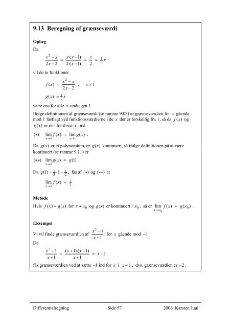 Differentialregning 2. del