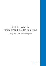 SÃ¤hkÃ¶n tukku- ja vÃ¤hittÃ¤ismarkkinoiden toimivuus