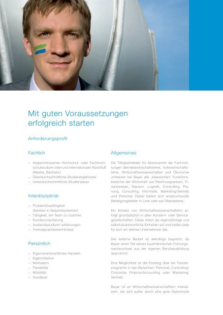 Wirtschaftswissenschaftler/innen Haben Sie den ... - Mybayerjob.de