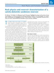 Rock physics and reservoir characterization of a calcitic - Ikon RokDoc