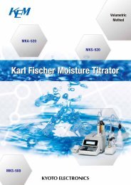 Karl Fischer Moisture Titrator MKS-500