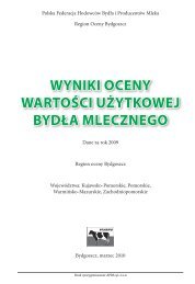 tutaj - Polska Federacja HodowcÃ³w BydÅa i ProducentÃ³w Mleka