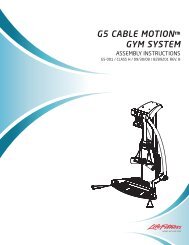 G5 Home Gym Bench - User Manual and Assembly ... - Life Fitness