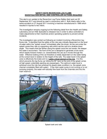 Reverchon Log Flumes update - ADIPS