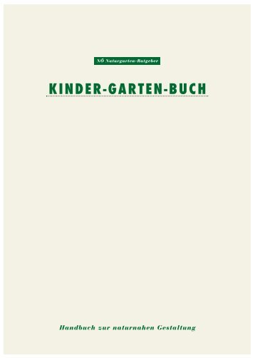 KINDER-GARTEN-BUCH - Natur im Garten