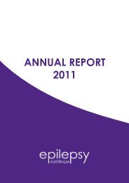ANNUAL REPORT 2011 - Epilepsy Australia