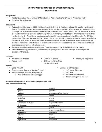 The Old Man and the Sea by Ernest Hemingway Study Guide