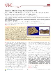 Graphene Induced Surface Reconstruction of Cu - American ...