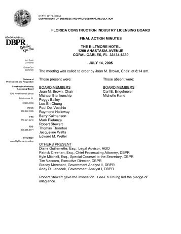 DBPR Letterhead Template - MyFloridaLicense.com