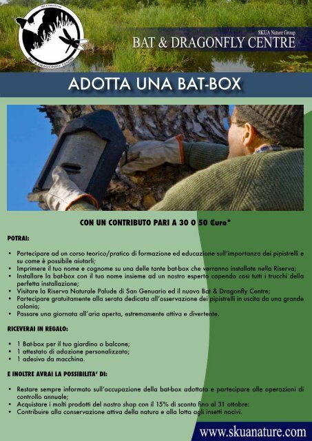 ADOTTA UNA BAT-BOX - Year of the Bat
