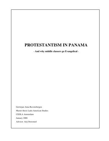 PROTESTANTISM IN PANAMA - Prolades.com