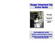 Action Packet - Hunger Action Network in NYS