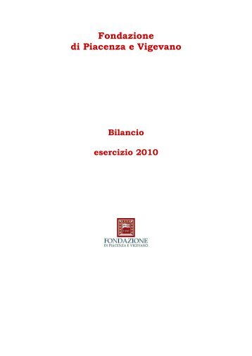 Fondazione di Piacenza e Vigevano - Acri