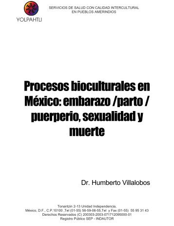 Procesos bioculturales en MÃ©xico: embarazo /parto / puerperio ...