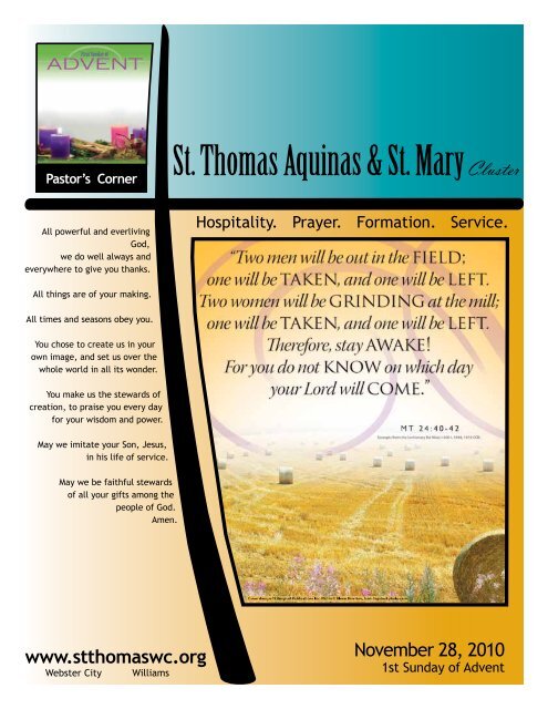 St. Thomas Aquinas & St. Mary Cluster