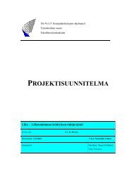 Projektisuunnitelma versio 4.1 - SoberIT