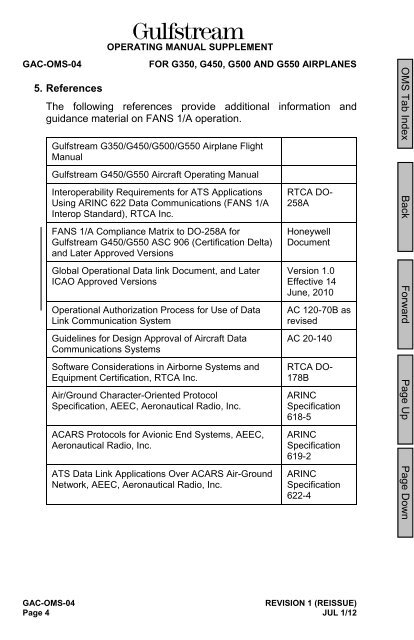 GAC OMS-4 - Code7700