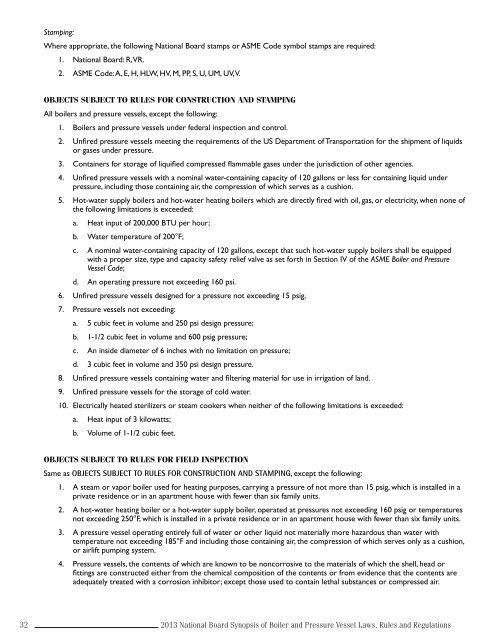 Laws, Rules and Regulations - The National Board of Boiler and ...