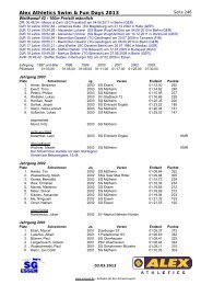 WK 42 100m Freistil MÃ¤nner - Swim & Fun Days - SG Essen