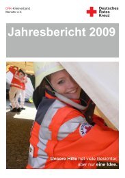 Jahresbericht 2009 - Deutsches Rotes Kreuz Kreisverband Münster ...