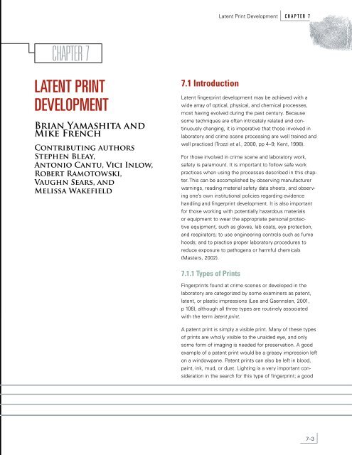 Latent Print Development - National Criminal Justice Reference ...