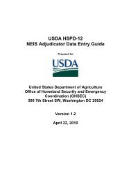 USDA HSPD-12 NEIS Adjudicator Data Entry Guide