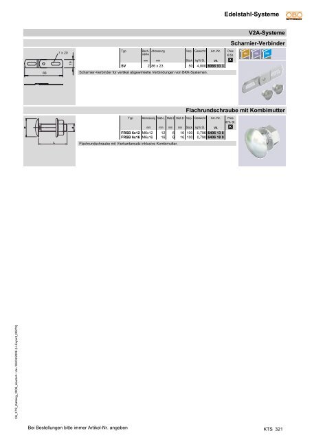 PDF Datei: BroschÃƒÂ¼re / OBO / Katalog KTS Edelstahl