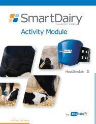 SmartDairy Activity Module Literature - BouMatic